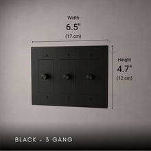 Brass Rotary Light Switch-Modern Rotary LED Dimmer Wall Switch (1–5 Gang)-ZENDUCE