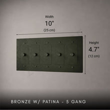 Brass Rotary Light Switch-Modern Rotary LED Dimmer Wall Switch (1–5 Gang)-ZENDUCE