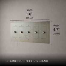 Brass Rotary Light Switch-Modern Rotary LED Dimmer Wall Switch (1–5 Gang)-ZENDUCE