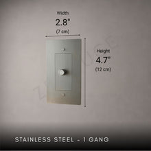 Brass Rotary Light Switch-Modern Rotary LED Dimmer Wall Switch (1–5 Gang)-ZENDUCE