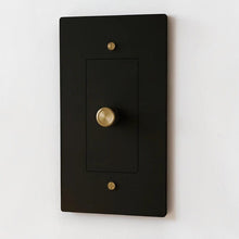 Brass Rotary Light Switch-Modern Rotary LED Dimmer Wall Switch (1–5 Gang)-ZENDUCE