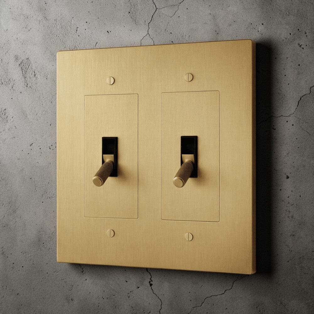 Brass Toggle Light Switch-Modern Brass Toggle Light Switch Plate-ZENDUCE