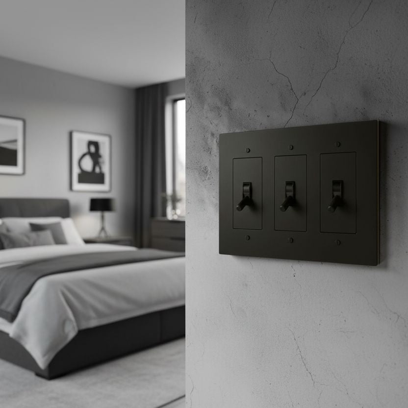 Brass Toggle Light Switch-Modern Brass Toggle Light Switch Plate-ZENDUCE