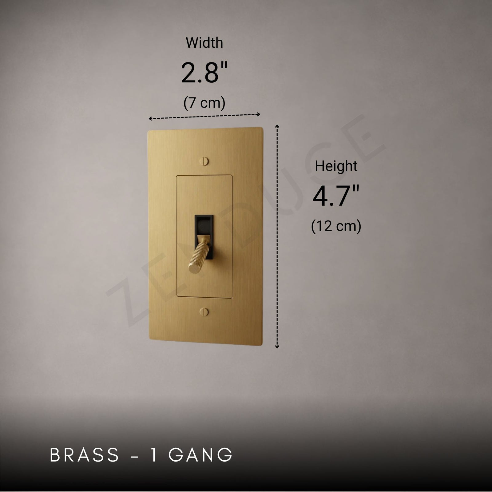 Brass Toggle Light Switch-Modern Brass Toggle Light Switch Plate-ZENDUCE
