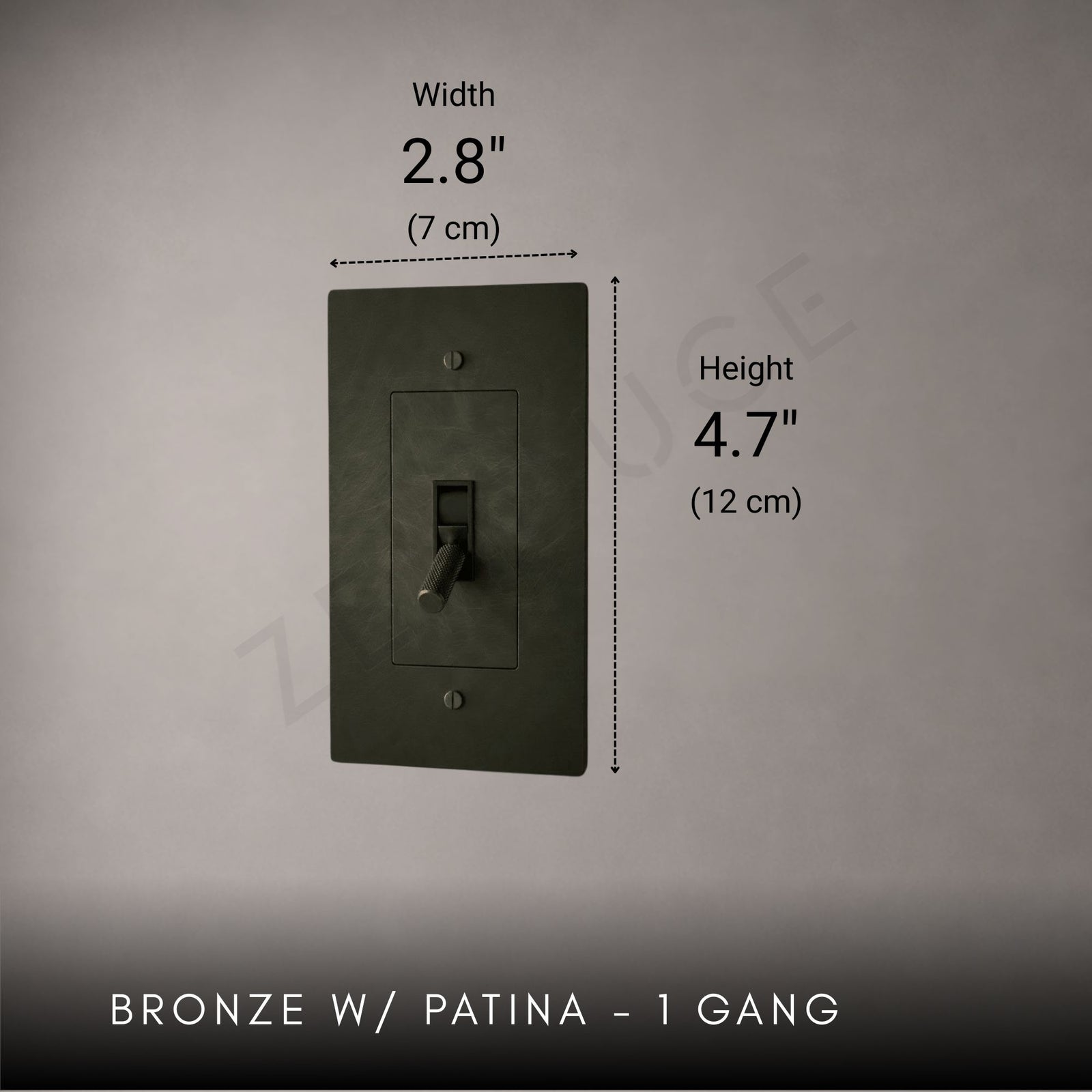 Brass Toggle Light Switch-Modern Brass Toggle Light Switch Plate-ZENDUCE