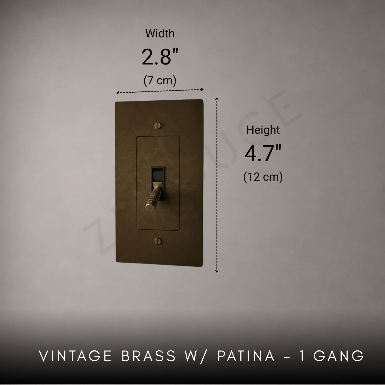 Brass Toggle Light Switch-Modern Brass Toggle Light Switch Plate-ZENDUCE