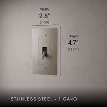 Brass Toggle Light Switch-Modern Brass Toggle Light Switch Plate-ZENDUCE