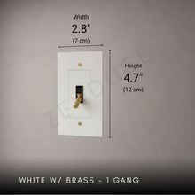 Brass Toggle Light Switch-Modern Brass Toggle Light Switch Plate-ZENDUCE