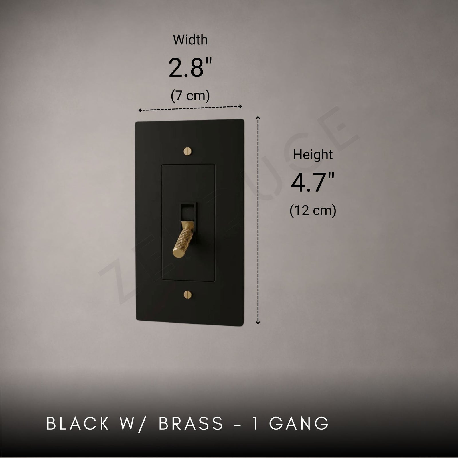 Brass Toggle Light Switch-Modern Brass Toggle Light Switch Plate-ZENDUCE