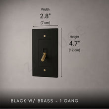 Brass Toggle Light Switch-Modern Brass Toggle Light Switch Plate-ZENDUCE