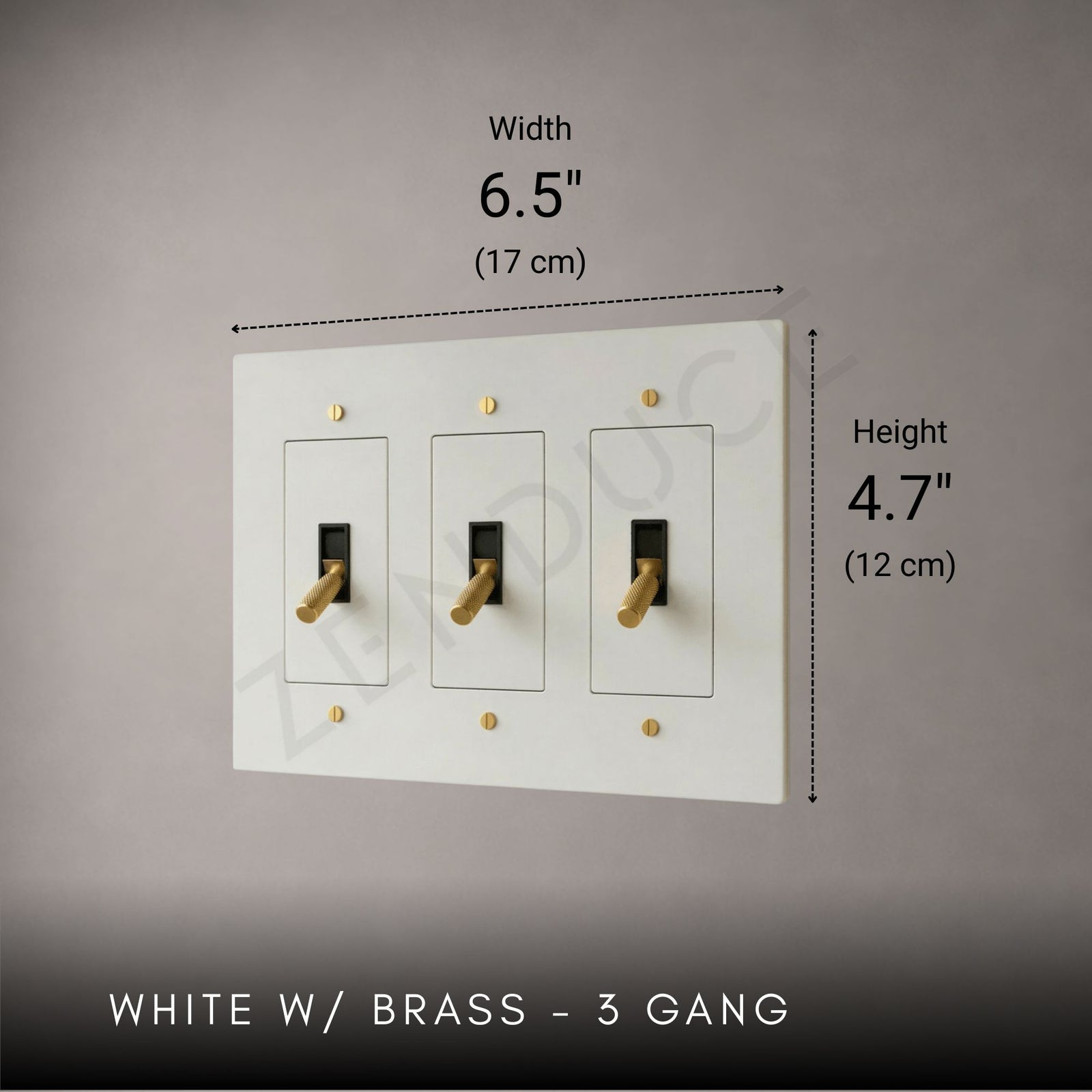 Brass Toggle Light Switch-Modern Brass Toggle Light Switch Plate-ZENDUCE