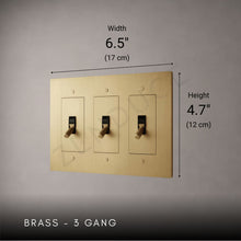 Brass Toggle Light Switch-Modern Brass Toggle Light Switch Plate-ZENDUCE