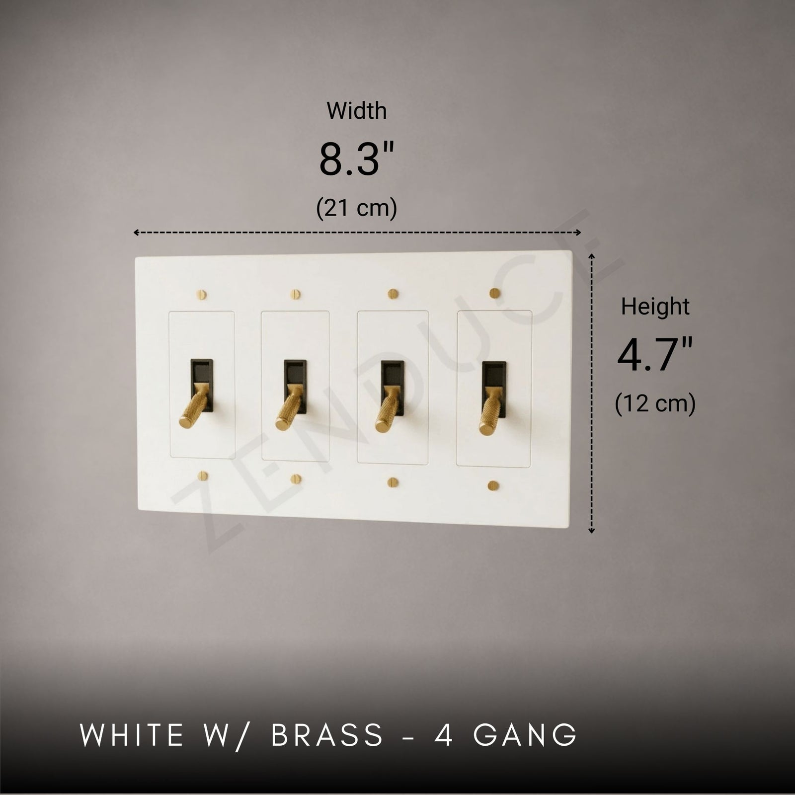 Brass Toggle Light Switch-Modern Brass Toggle Light Switch Plate-ZENDUCE