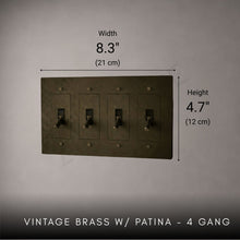 Brass Toggle Light Switch-Modern Brass Toggle Light Switch Plate-ZENDUCE