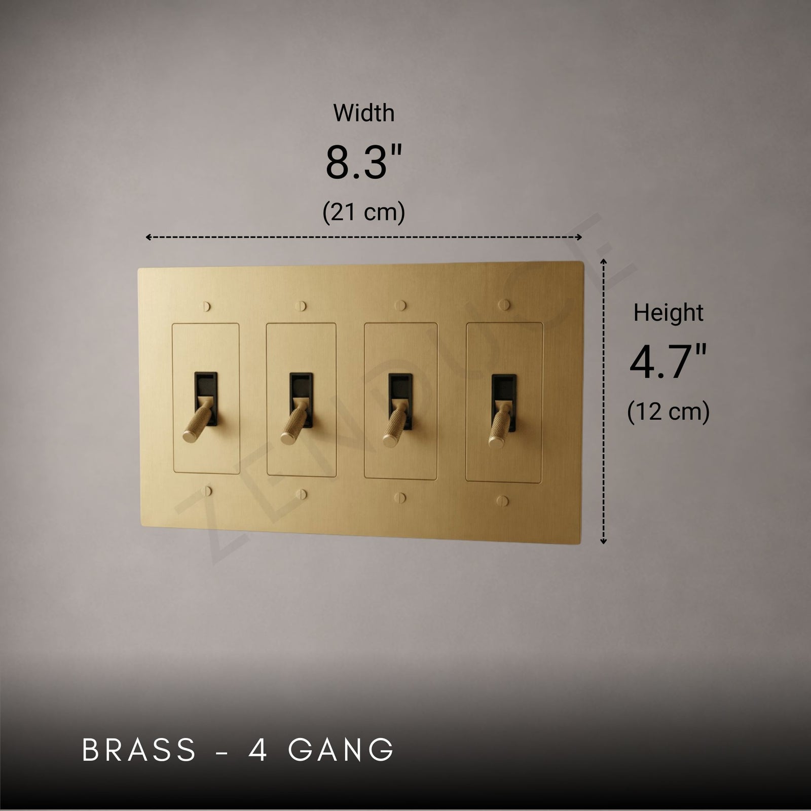 Brass Toggle Light Switch-Modern Brass Toggle Light Switch Plate-ZENDUCE