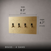 Brass Toggle Light Switch-Modern Brass Toggle Light Switch Plate-ZENDUCE