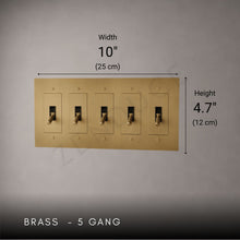 Brass Toggle Light Switch-Modern Brass Toggle Light Switch Plate-ZENDUCE