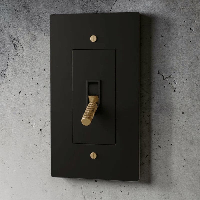 Brass Toggle Light Switch-Modern Brass Toggle Light Switch Plate-ZENDUCE