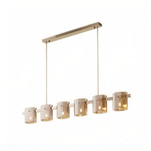 CALYX - ZENDUCE - Linear - 6 Lights - D55.1″ x H6.6" / D140cm x H17cm / Warm White (3000K) / Amber