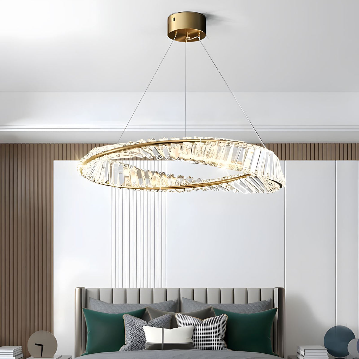 CHARIS (OPEN BOX)-Pendant Crystal Dimmable Light -ZENDUCE
