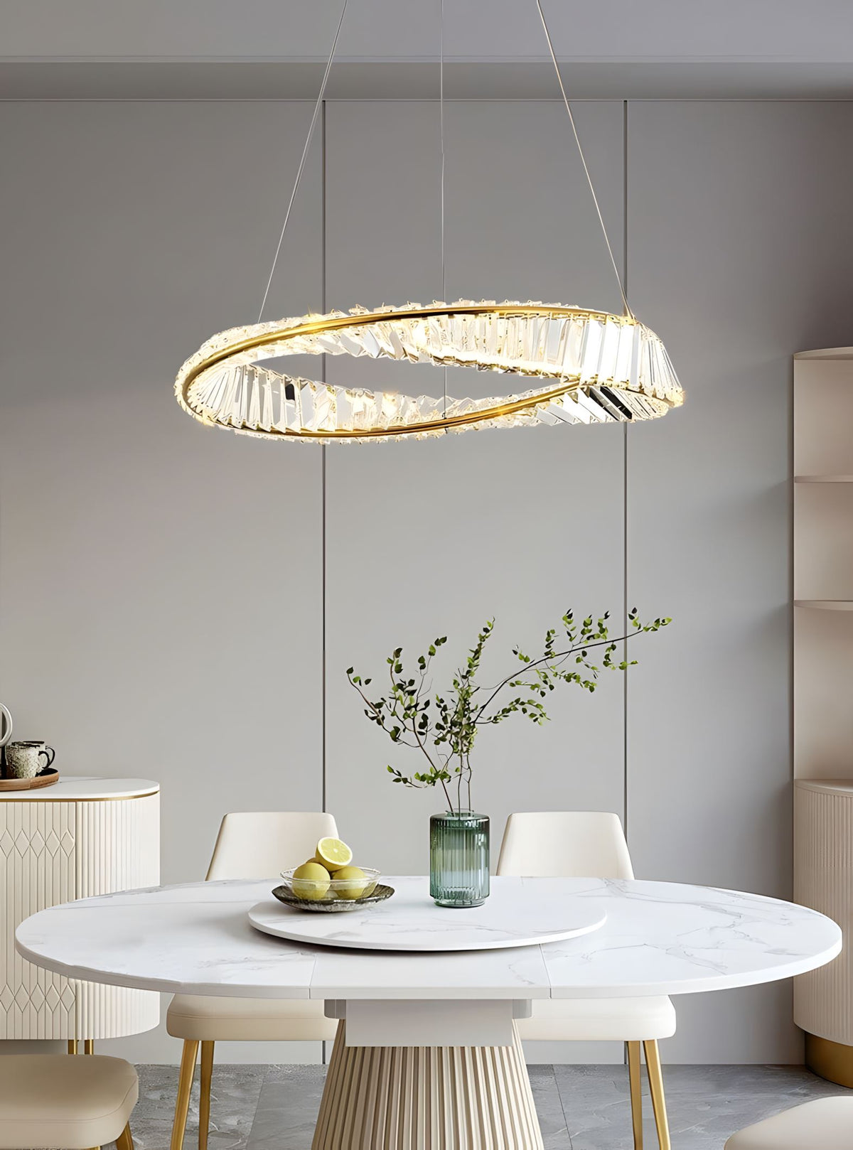 CHARIS (OPEN BOX)-Pendant Crystal Dimmable Light -ZENDUCE