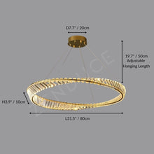 CHARIS-Pendant Crystal Dimmable Light -ZENDUCE