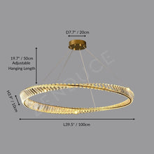 CHARIS-Pendant Crystal Dimmable Light -ZENDUCE
