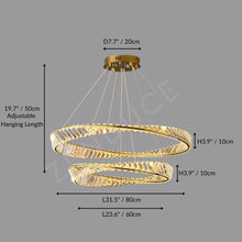 CHARIS-Pendant Crystal Dimmable Light -ZENDUCE