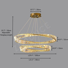 CHARIS-Pendant Crystal Dimmable Light -ZENDUCE