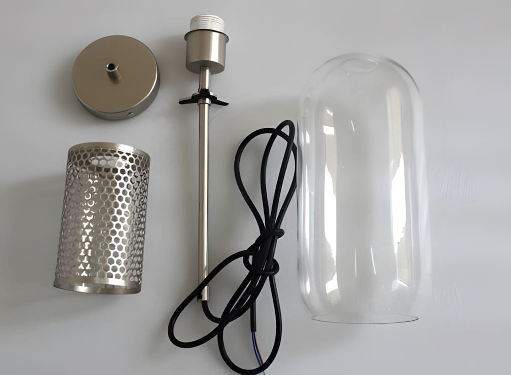 CHISWICK - ZENDUCE - SizeA: Dia 20cm x H 18cm /∅ 7.9″ x H7.1″ / Clear / Silver