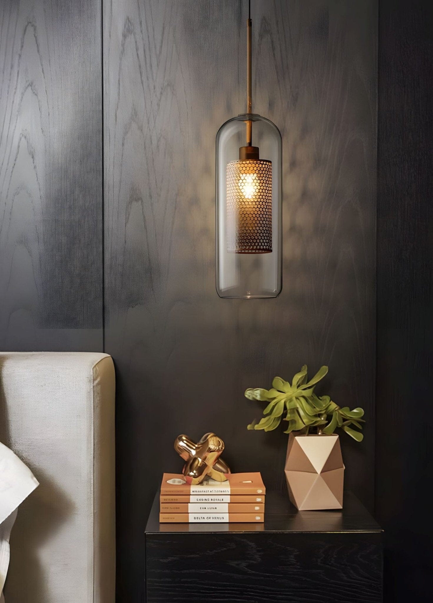 CHISWICK - ZENDUCE - SizeA: Dia 20cm x H 18cm /∅ 7.9″ x H7.1″ / Clear / Silver