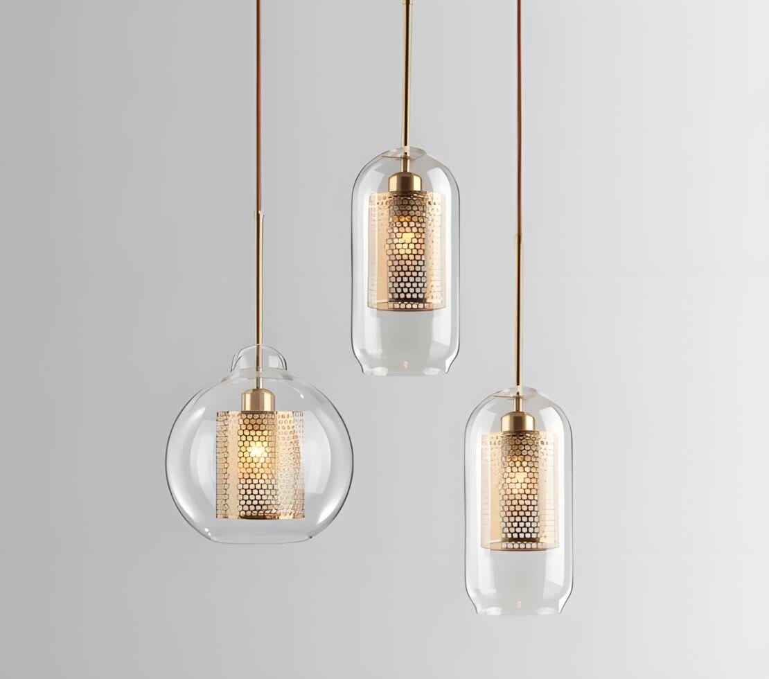 CHISWICK - ZENDUCE - SizeA: Dia 20cm x H 18cm /∅ 7.9″ x H7.1″ / Clear / Silver