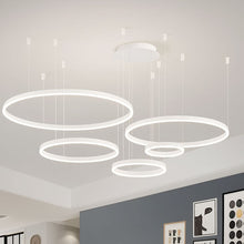 CIRCLETS-Aluminum Minimalist LED Ring Chandelier-ZENDUCE
