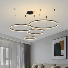 CIRCLETS - ZENDUCE - Black / 1 Ring - 15.7" / 40cm - 20W / Cool White - No Remote
