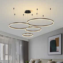 CIRCLETS (OPEN BOX) - ZENDUCE - Black / 5 Rings - 15.7" + 23.6" + 31.5" + 23.6" + 15.7"/ 40cm + 60cm + 80cm + 60cm + 40cm - 165W / Cool White - No Remote