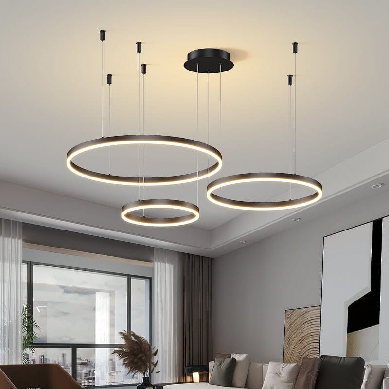 CIRCLETS (OPEN BOX) - ZENDUCE - Black / Black / 3 Rings - 7.9" + 15.7" + 23.6" / 20cm + 40cm + 60cm - 45W / Color Changeable Dimmable