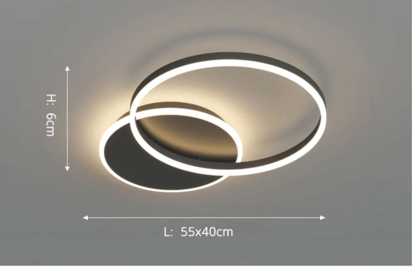 CLARA - ZENDUCE - 2 Circles / Black / Warm White