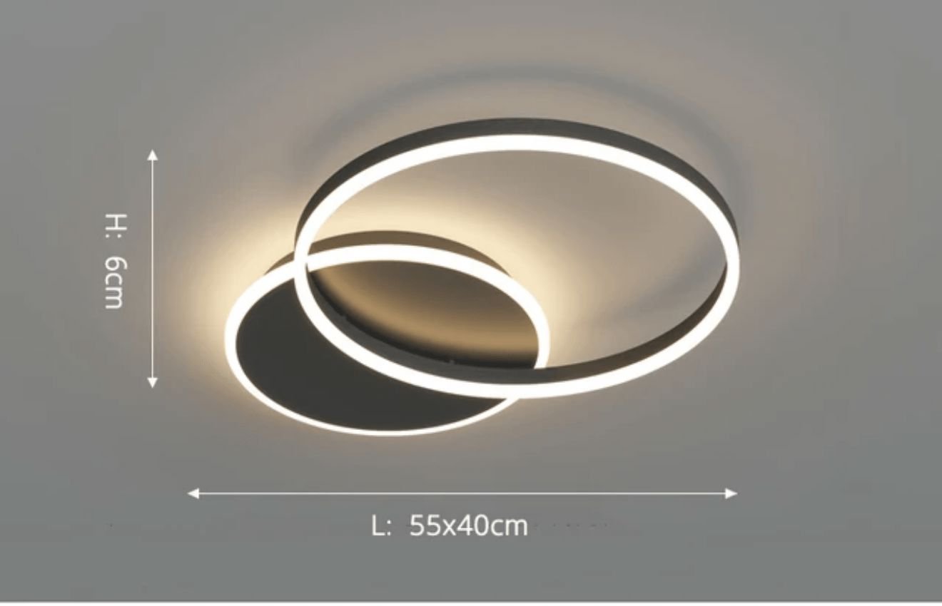 CLARA - ZENDUCE - 2 Circles / Black / Warm White