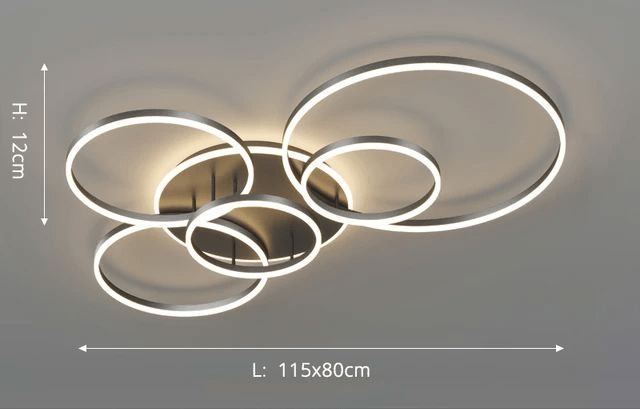 CLARA - ZENDUCE - 2 Circles / Black / Warm White