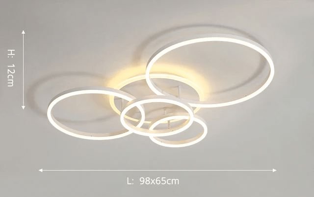 CLARA - ZENDUCE - 2 Circles / Black / Warm White