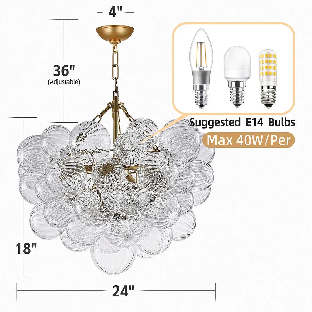 CLUSTER - ZENDUCE - 62cm 3 LED Bulbs Pendant