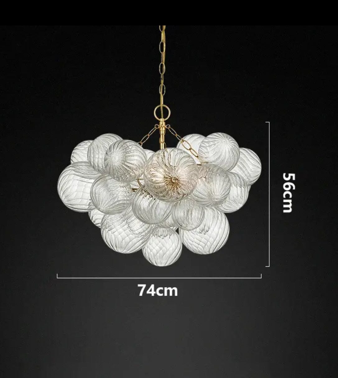 CLUSTER - ZENDUCE - 74cm 6 LED Bulbs Pendant