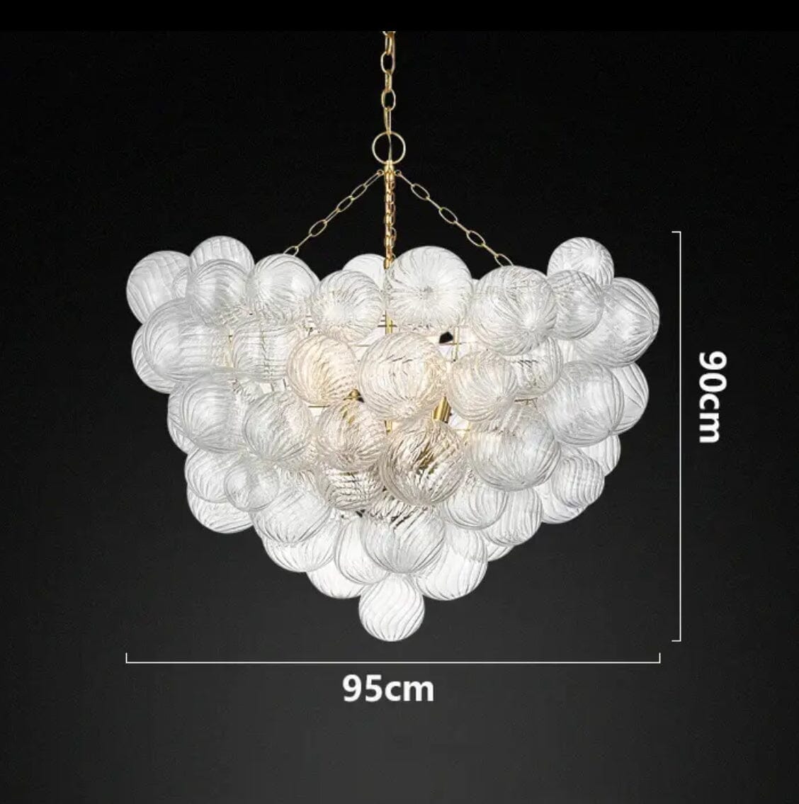 CLUSTER - ZENDUCE - 95cm 12 LED Bulbs Pendant