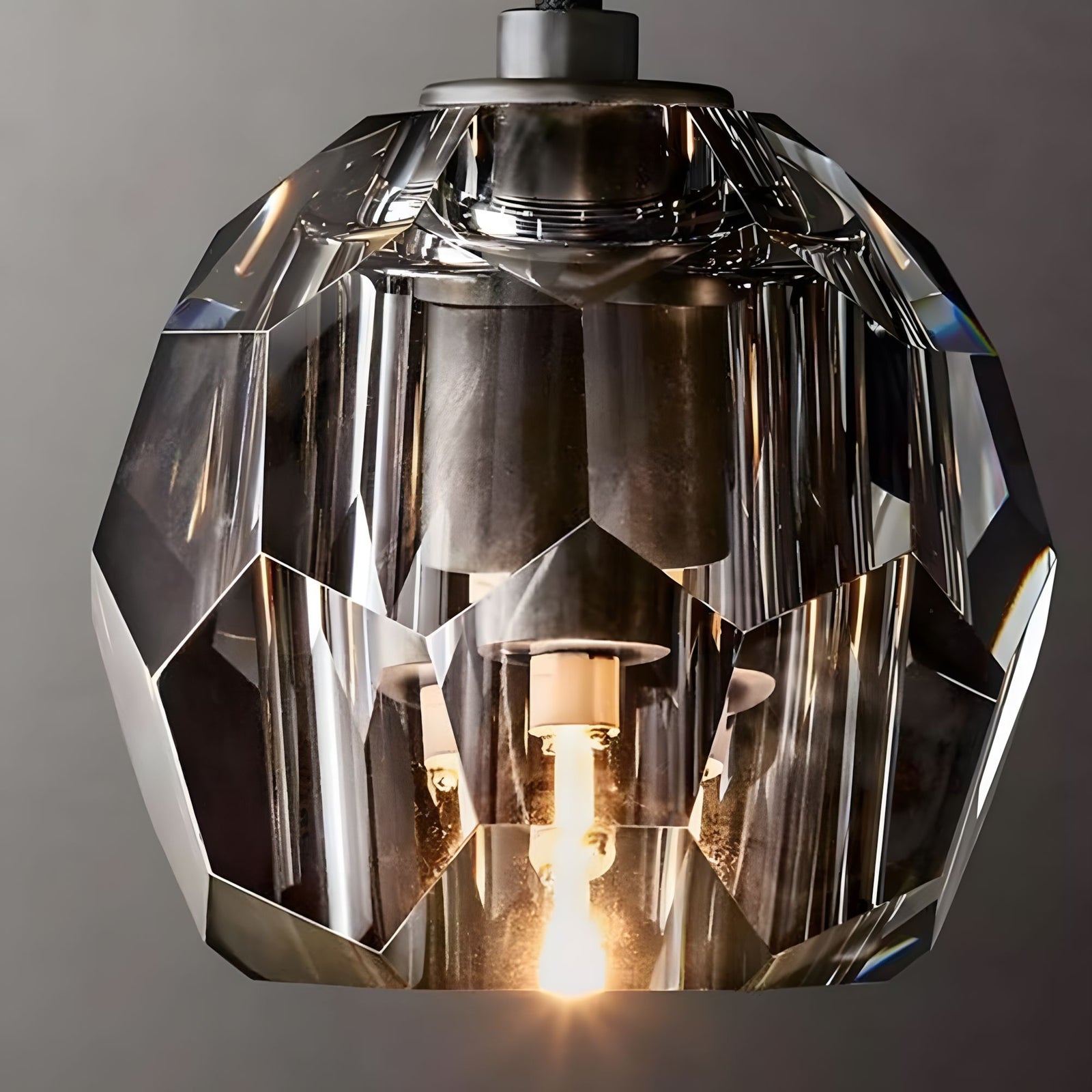 CRISTAL SCURO (Open Box)-Modern Smoked Crystal LED Chandelier-ZENDUCE