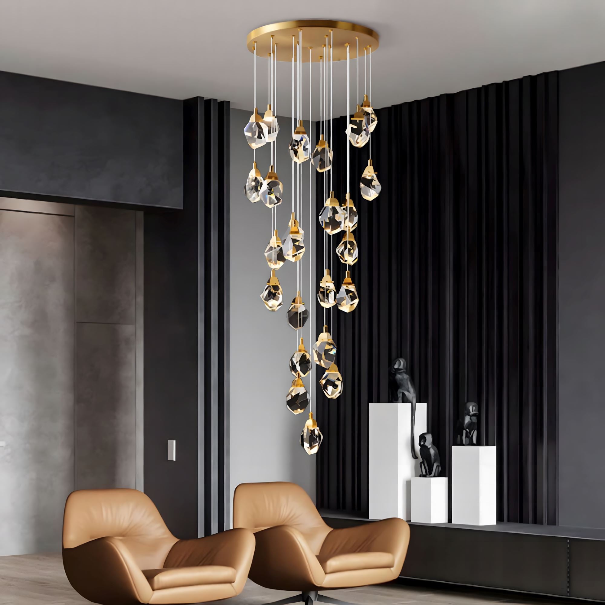 CRYSTAL ROCK (GRAND) - ZENDUCE - 3 / Cone (Inverted Pyramid) / Warm White