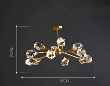 CRYSTAL ROCK (SEMI-FLUSH)-Minimalist Metal K9 Crystal Pendant-ZENDUCE