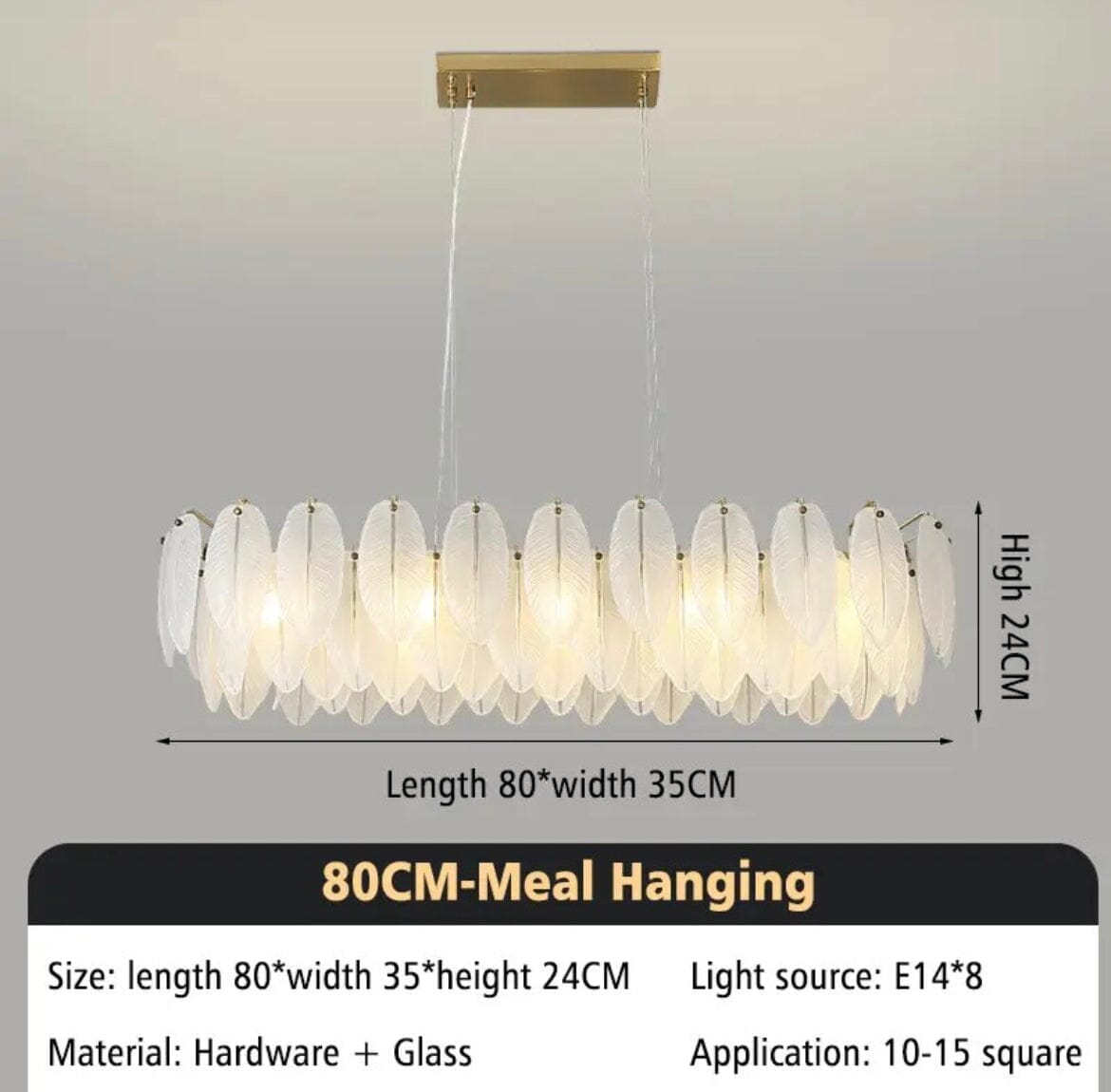 CRYSTALUXE - ZENDUCE - Warm white (3000K) / 80cm Round