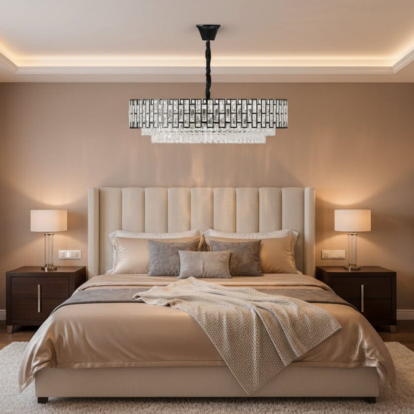 CRYVORA-Modern Crystal Ring Chandelier-ZENDUCE