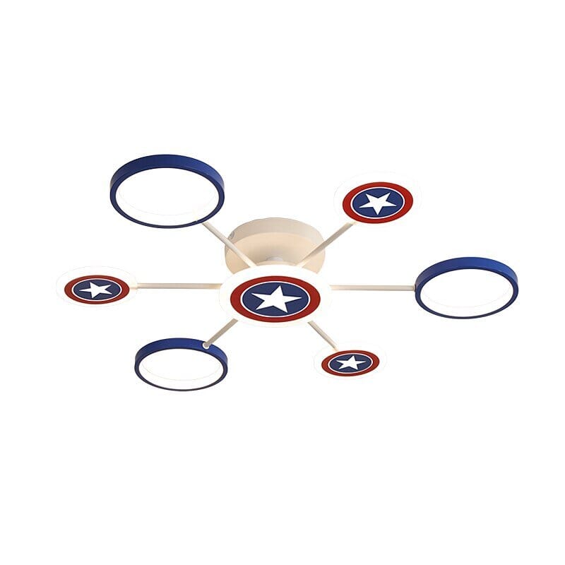 Captain America Kids Lighting – Marvel Merchandise - ZENDUCE - 3 lights / Dimmable
