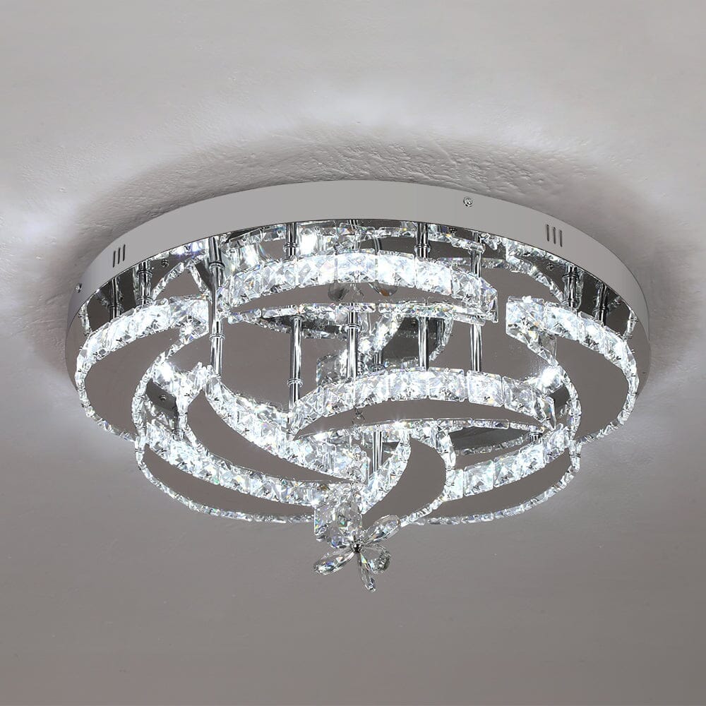 Crystal Rose Ceiling Chandelier - ZENDUCE - Warm light